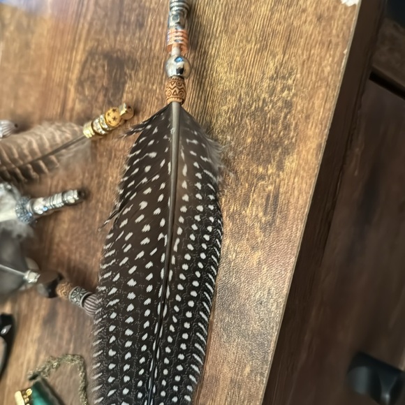 Hat feathers, gifts, decor feathers, western feathers, rhinestones, pearls - Picture 2 of 8